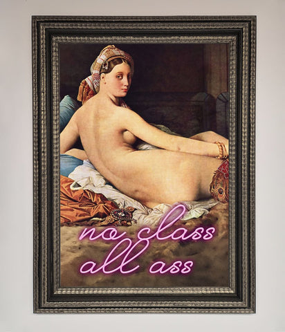 No Class All Ass Framed Print