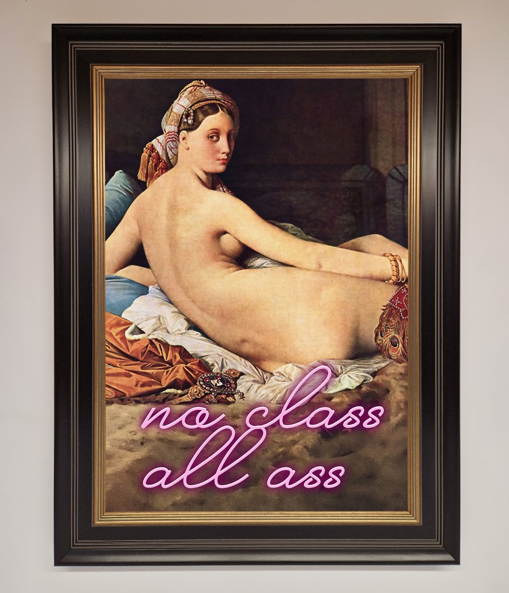 No Class All Ass Framed Print