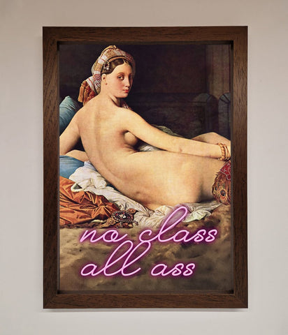 No Class All Ass Framed Print