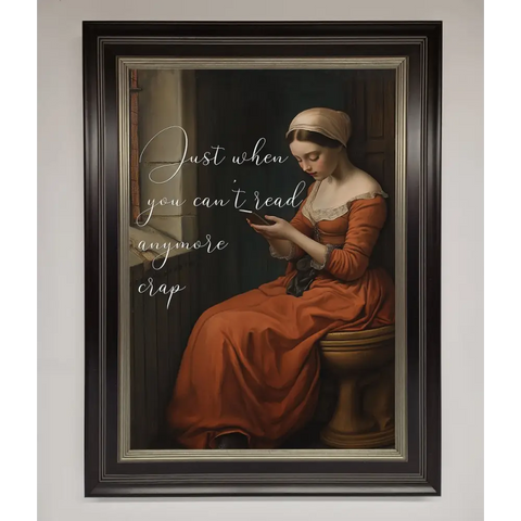 No More Crap Framed Poster - A3 (29.7 x 42 cm) / Black Silver - Framed Print