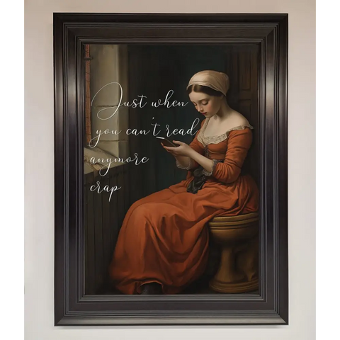 No More Crap Framed Poster - A3 (29.7 x 42 cm) / Matt Black - Framed Print