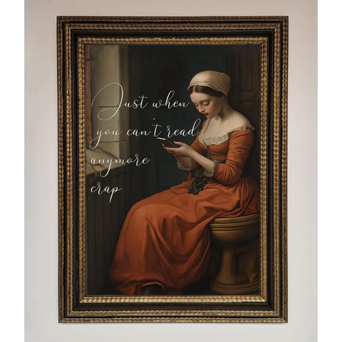 No More Crap Framed Poster - A3 (29.7 x 42 cm) / Ornate Gold Black - Framed Print