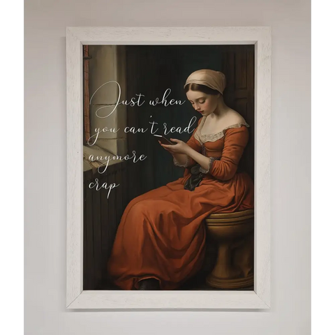 No More Crap Framed Poster - A3 (29.7 x 42 cm) / White - Framed Print