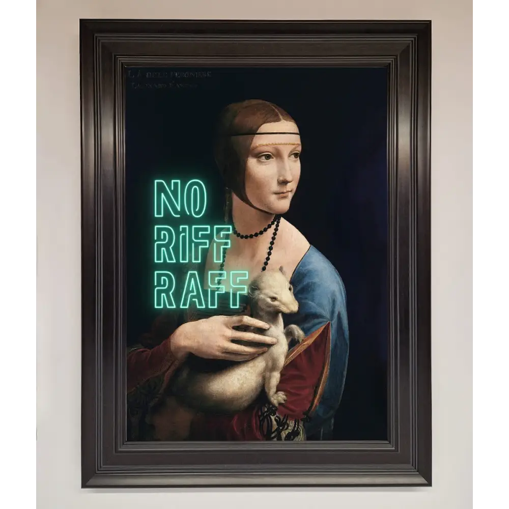 No Riff Raff Framed Print - A1 (59.4 x 84.1 cm) / Matt Black - Framed Print