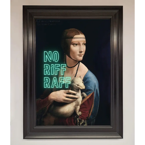 No Riff Raff Framed Print - A1 (59.4 x 84.1 cm) / Matt Black - Framed Print