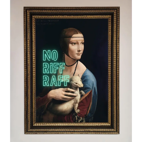 No Riff Raff Framed Print - A3 (29.7 x 42 cm) / Ornate Gold Black - Framed Print