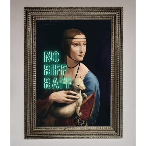 No Riff Raff Framed Print - A3 (29.7 x 42 cm) / Ornate Silver - Framed Print