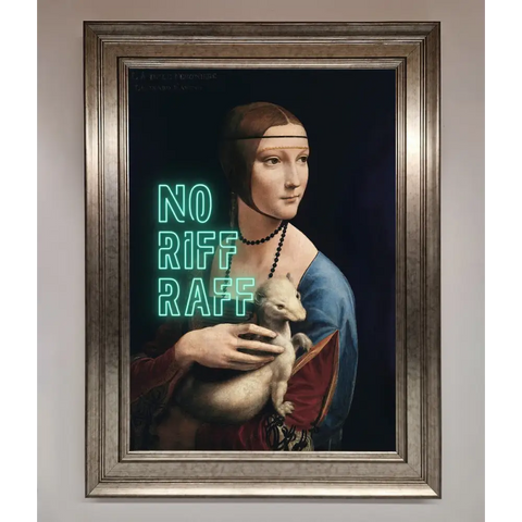 No Riff Raff Framed Print - A3 (29.7 x 42 cm) / Silver - Framed Print