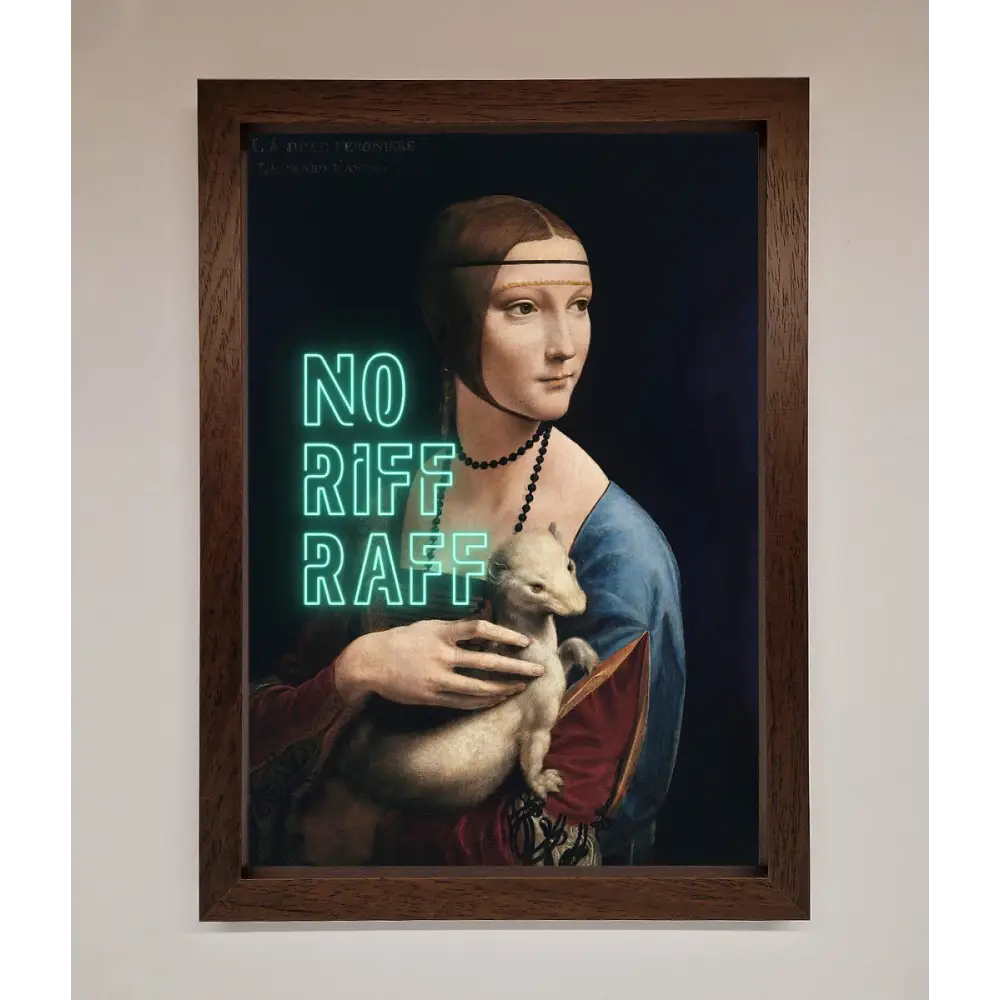 No Riff Raff Framed Print - A3 (29.7 x 42 cm) / Walnut - Framed Print