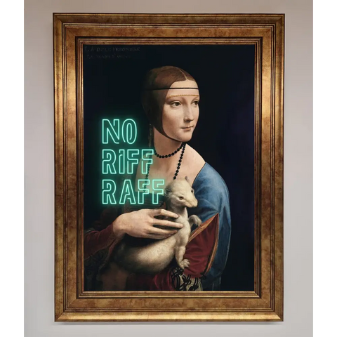 No Riff Raff Framed Print - B0 (100 x 141 cm) / Bronze - Framed Print
