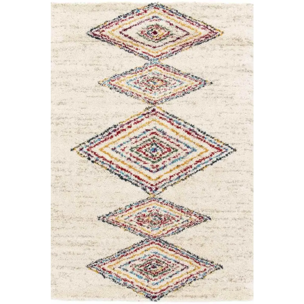 Noble Multicolour Rug – Geometric and Diamond Designs - 120X170 cm / Diamond - Rugs