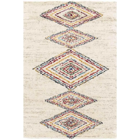 Noble Multicolour Rug – Geometric and Diamond Designs - 120X170 cm / Diamond - Rugs