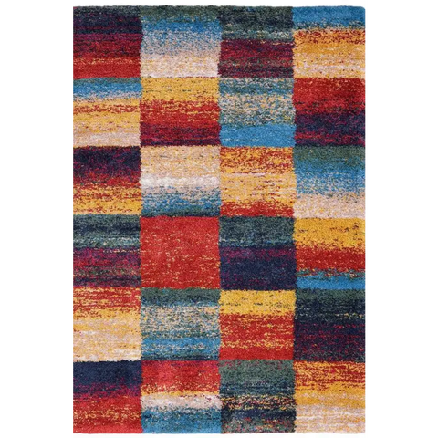 Noble Multicolour Rug – Geometric and Diamond Designs - 120X170 cm / Tartan - Rugs