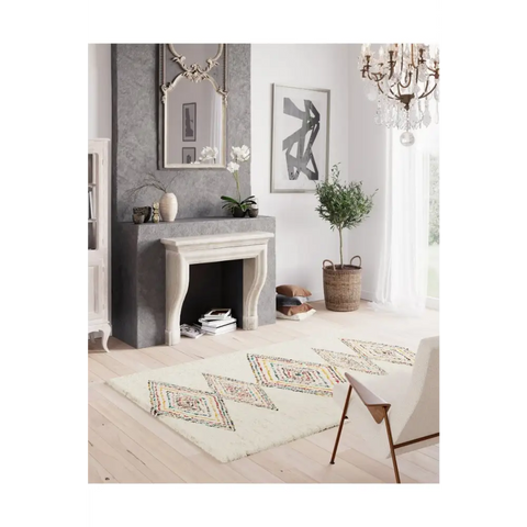 Noble Multicolour Rug – Geometric and Diamond Designs - Rugs