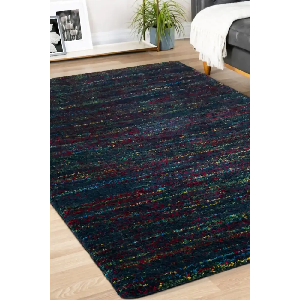 Noble Sherpa Rug – Blue and Red Colours - Rugs