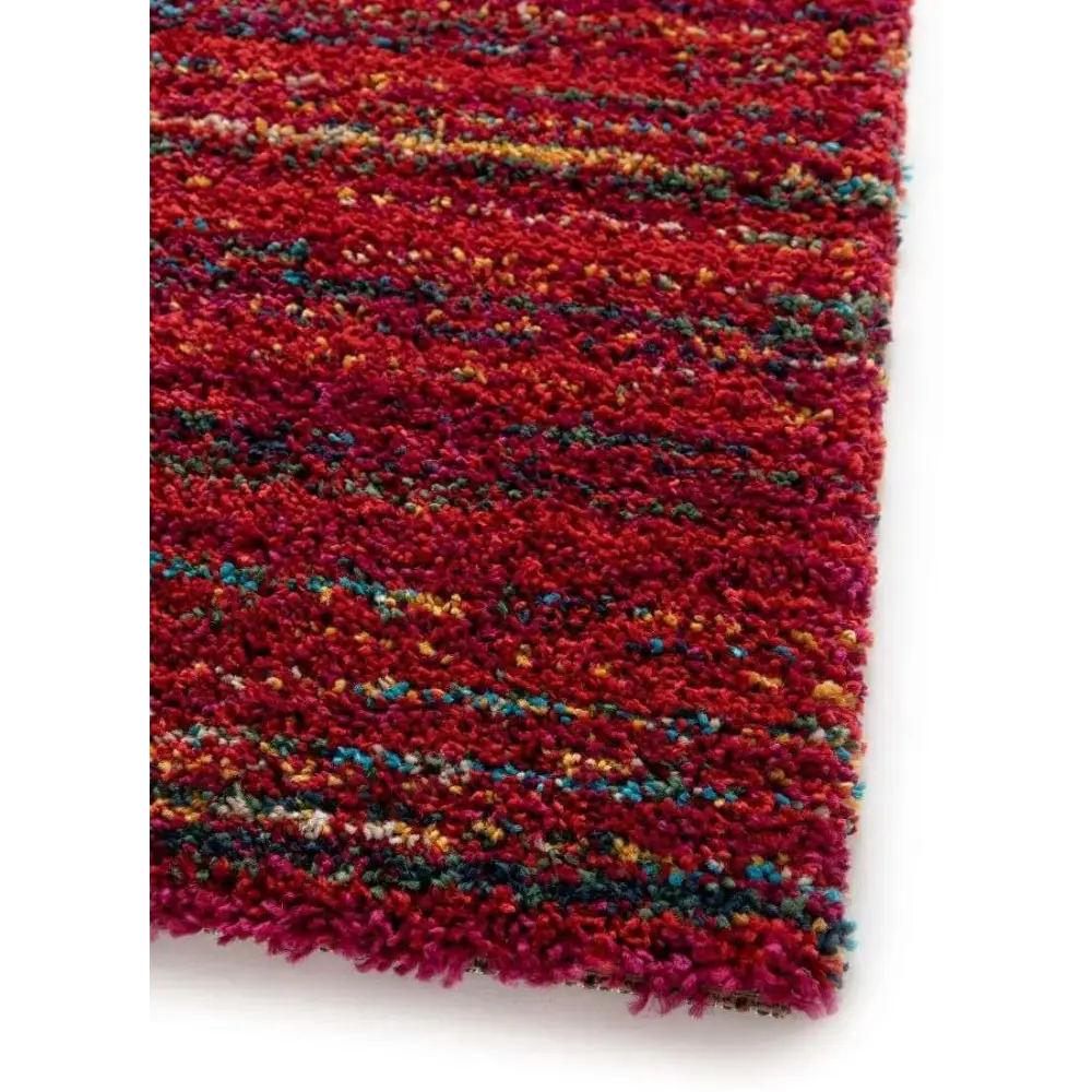 Noble Sherpa Rug – Blue and Red Colours - Rugs