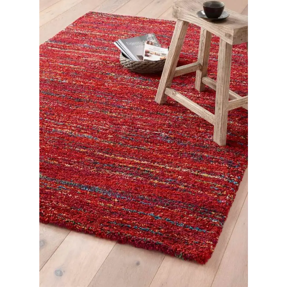 Noble Sherpa Rug – Blue and Red Colours - Rugs