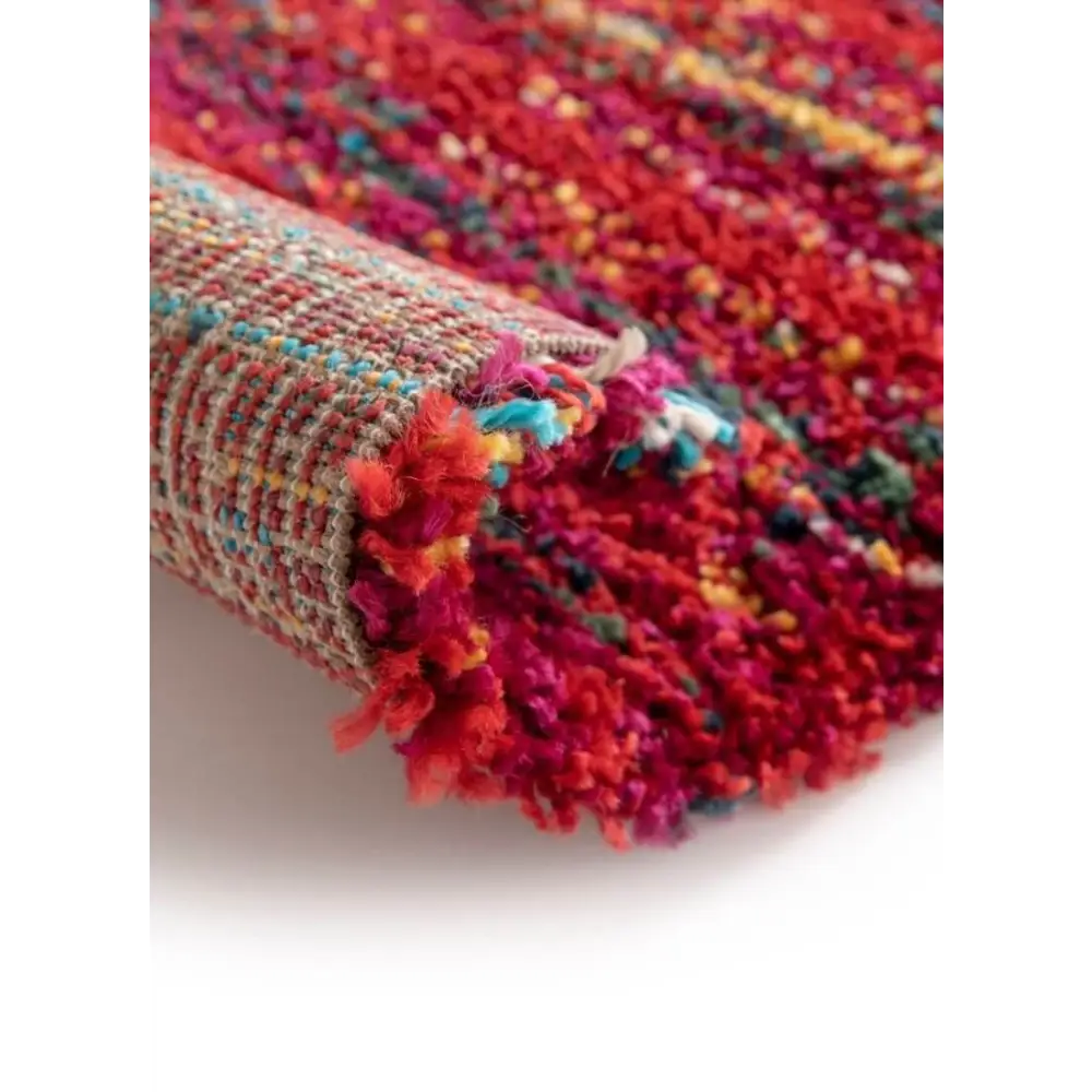 Noble Sherpa Rug – Blue and Red Colours - Rugs