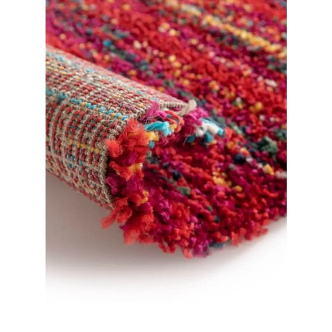 Noble Sherpa Rug – Blue and Red Colours - Rugs