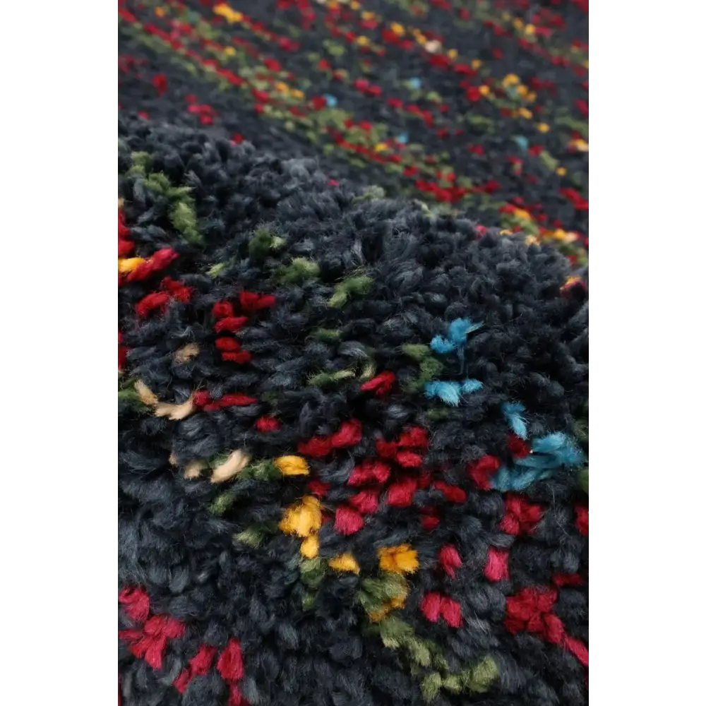 Noble Sherpa Rug – Blue and Red Colours - Rugs