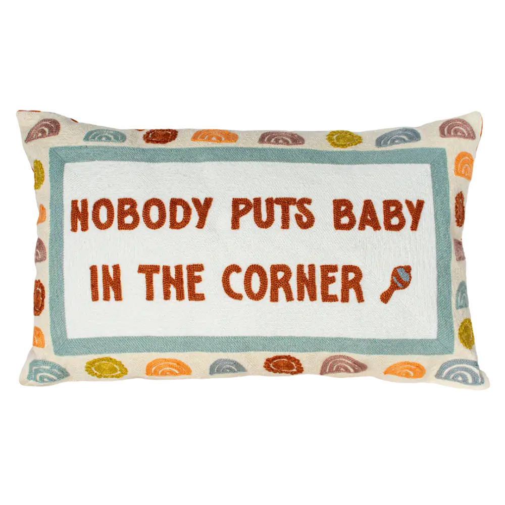Nobody Puts Baby In The Corner Needlepoint Cushion - Cushion
