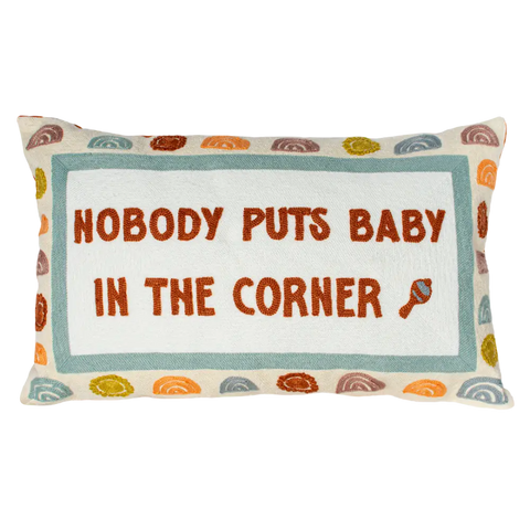 Nobody Puts Baby In The Corner Needlepoint Cushion - Cushion