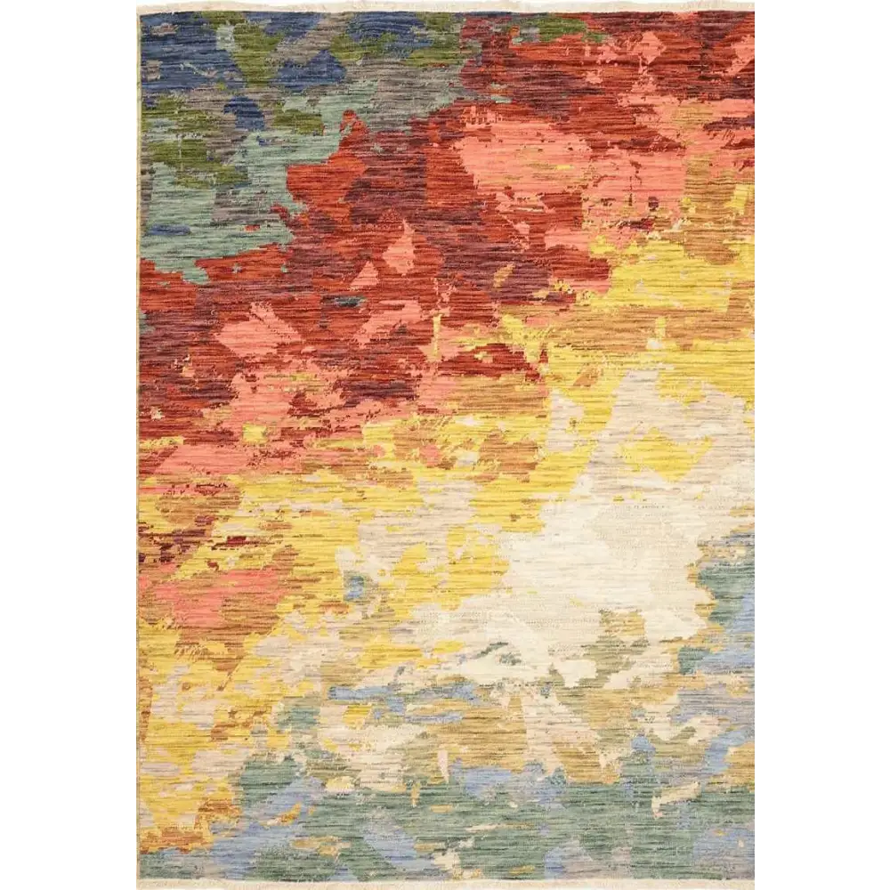 Nomad Abstract Wool-Blend Rug – Multicolour - 120X180 cm - Rugs
