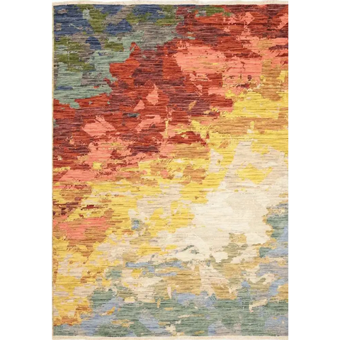 Nomad Abstract Wool-Blend Rug – Multicolour - 120X180 cm - Rugs