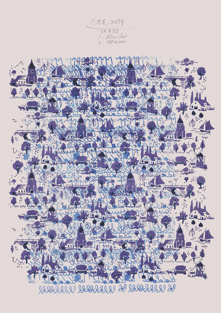 No.057 - Nordic Blues - Vintage Archive Poster Prints