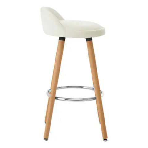 Normann White Bar Stool - bar-furniture