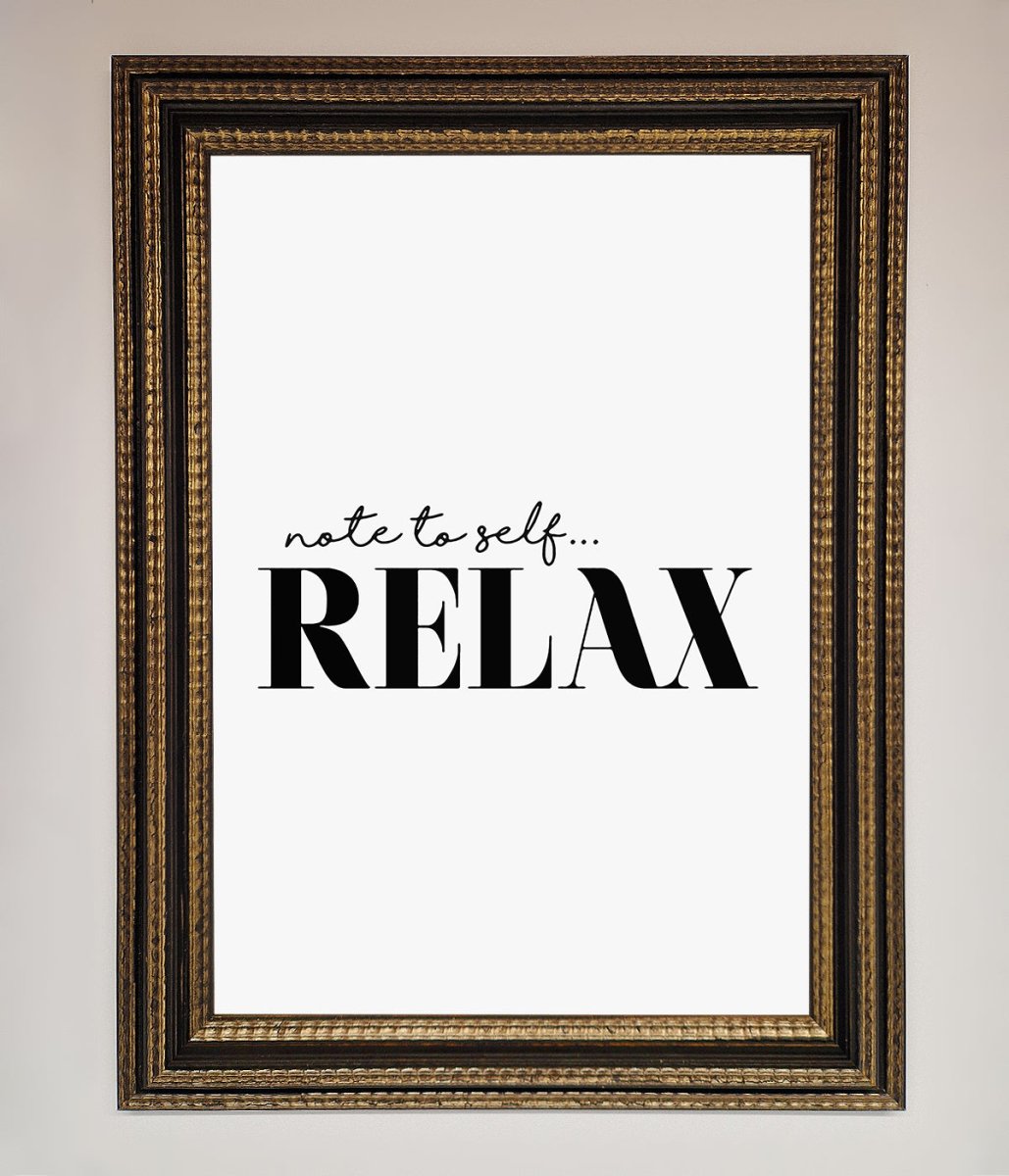 Not to Self Motivational quote Framed Wall Art