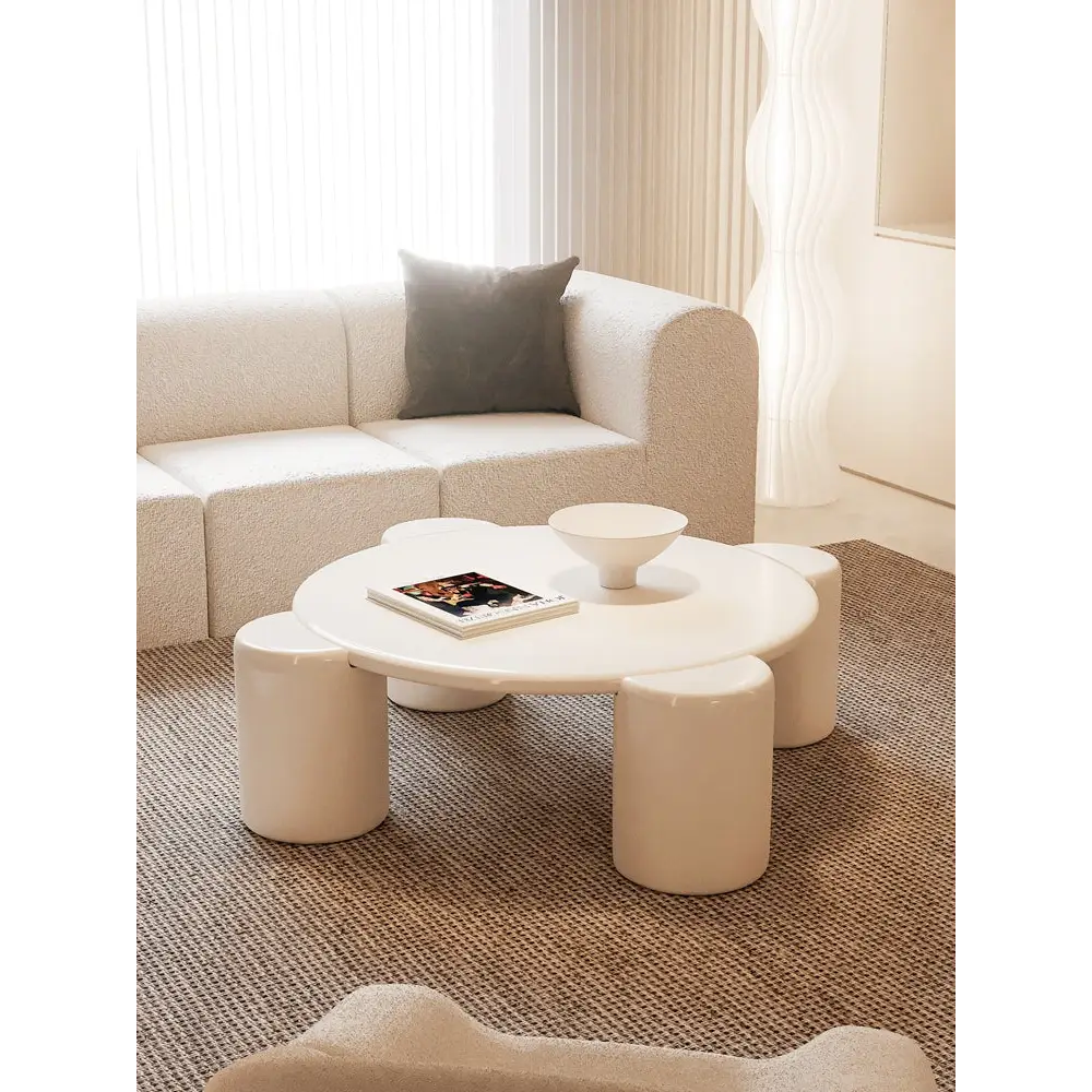 Nova Flower Nesting Coffee Table, White｜ DC Concept