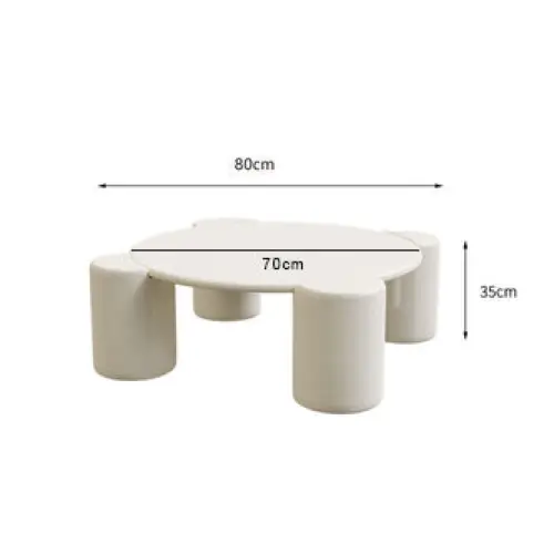 Nova Flower Nesting Coffee Table, White｜ DC Concept