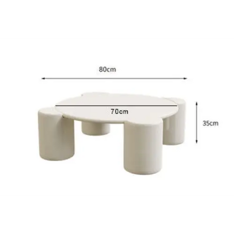 Nova Flower Nesting Coffee Table, White｜ DC Concept
