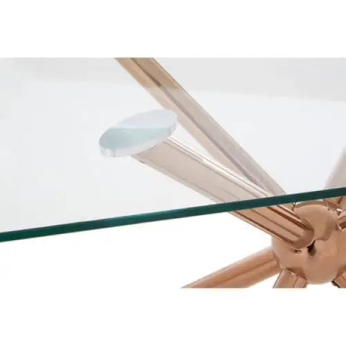 Novo Rectangular Rose Gold Dining Table