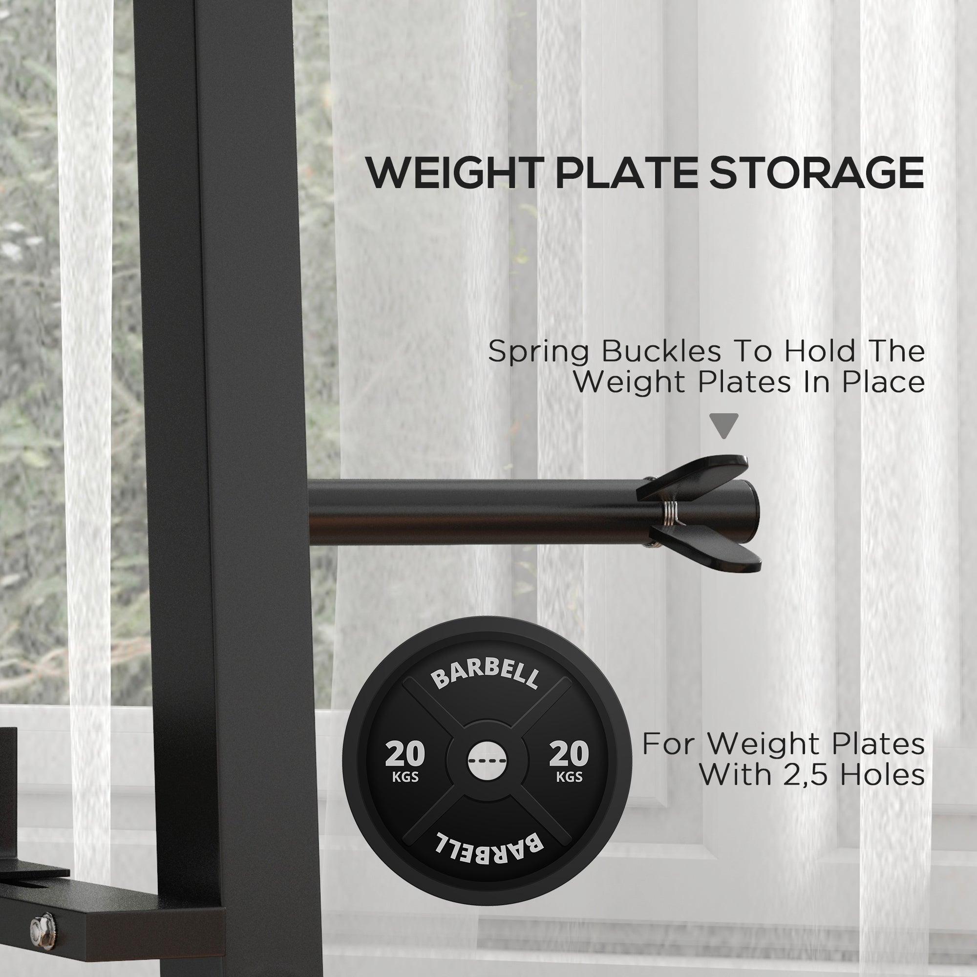 SPORTNOW 3-Tier Dumbbell Rack, Versatile Weight Rack with 4 Weight Rods for Dumbbells, Kettlebells and Plates (Rack Only)