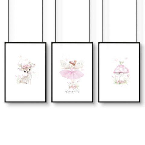 Nursery Artwork | Set of 3 wall art prints