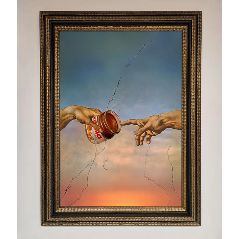 Nutella Of Creation Framed Poster - A3 (29.7 x 42 cm) / Ornate Gold Black - Framed Print