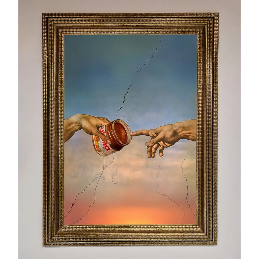Nutella Of Creation Framed Poster - A3 (29.7 x 42 cm) / Ornate Gold - Framed Print