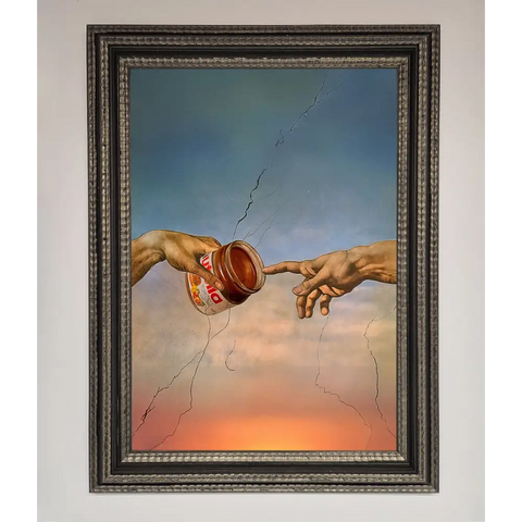 Nutella Of Creation Framed Poster - A3 (29.7 x 42 cm) / Ornate Silver Black - Framed Print