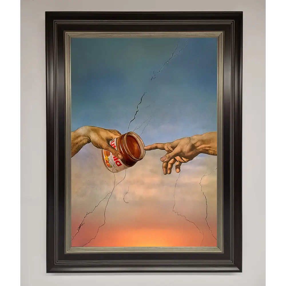 Nutella Of Creation Framed Poster - B0 (100 x 141 cm) / Black Silver - Framed Print