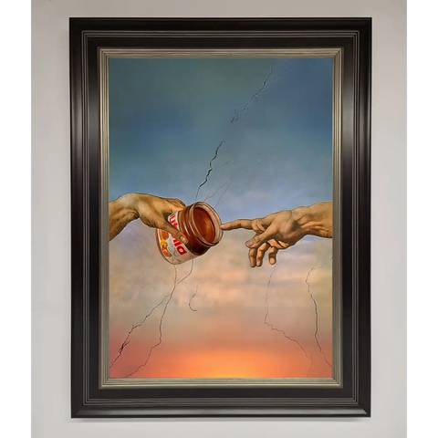 Nutella Of Creation Framed Poster - B0 (100 x 141 cm) / Black Silver - Framed Print