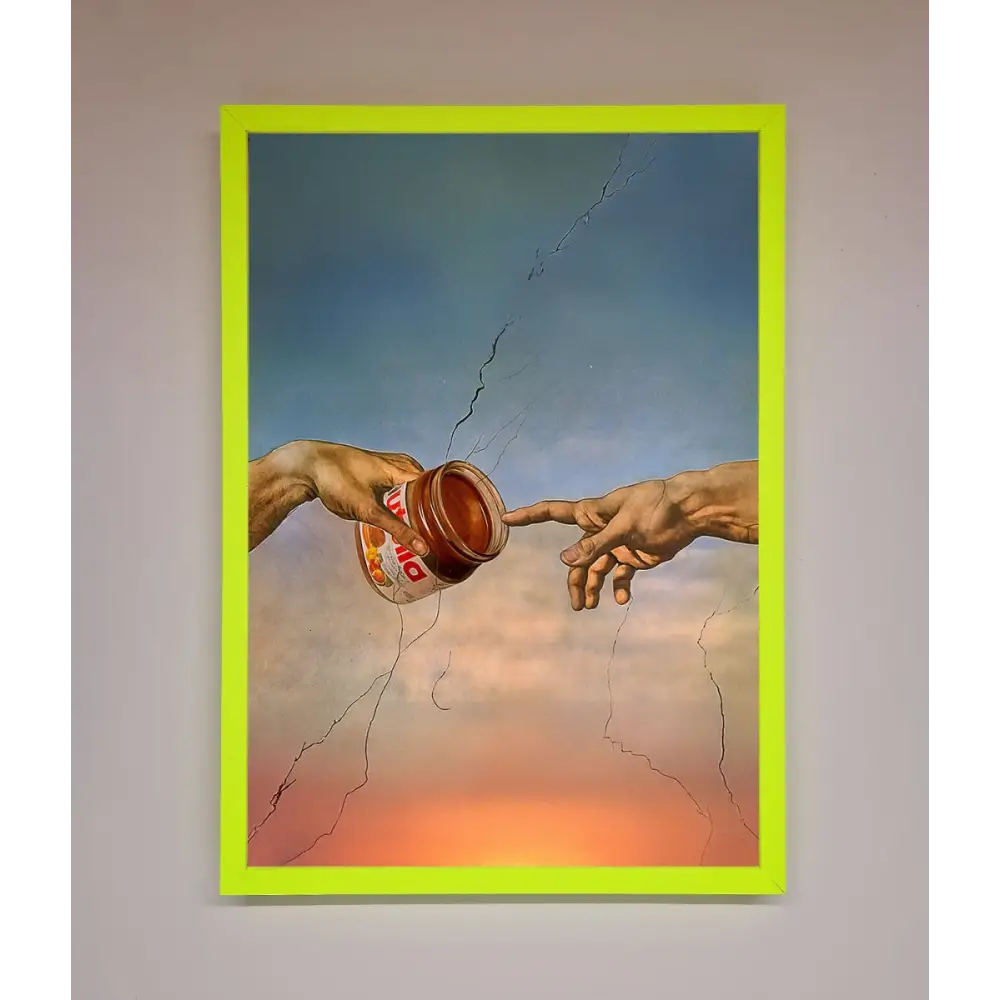 Nutella Of Creation Framed Poster - B0 (100 x 141 cm) / Neon Green - Framed Print