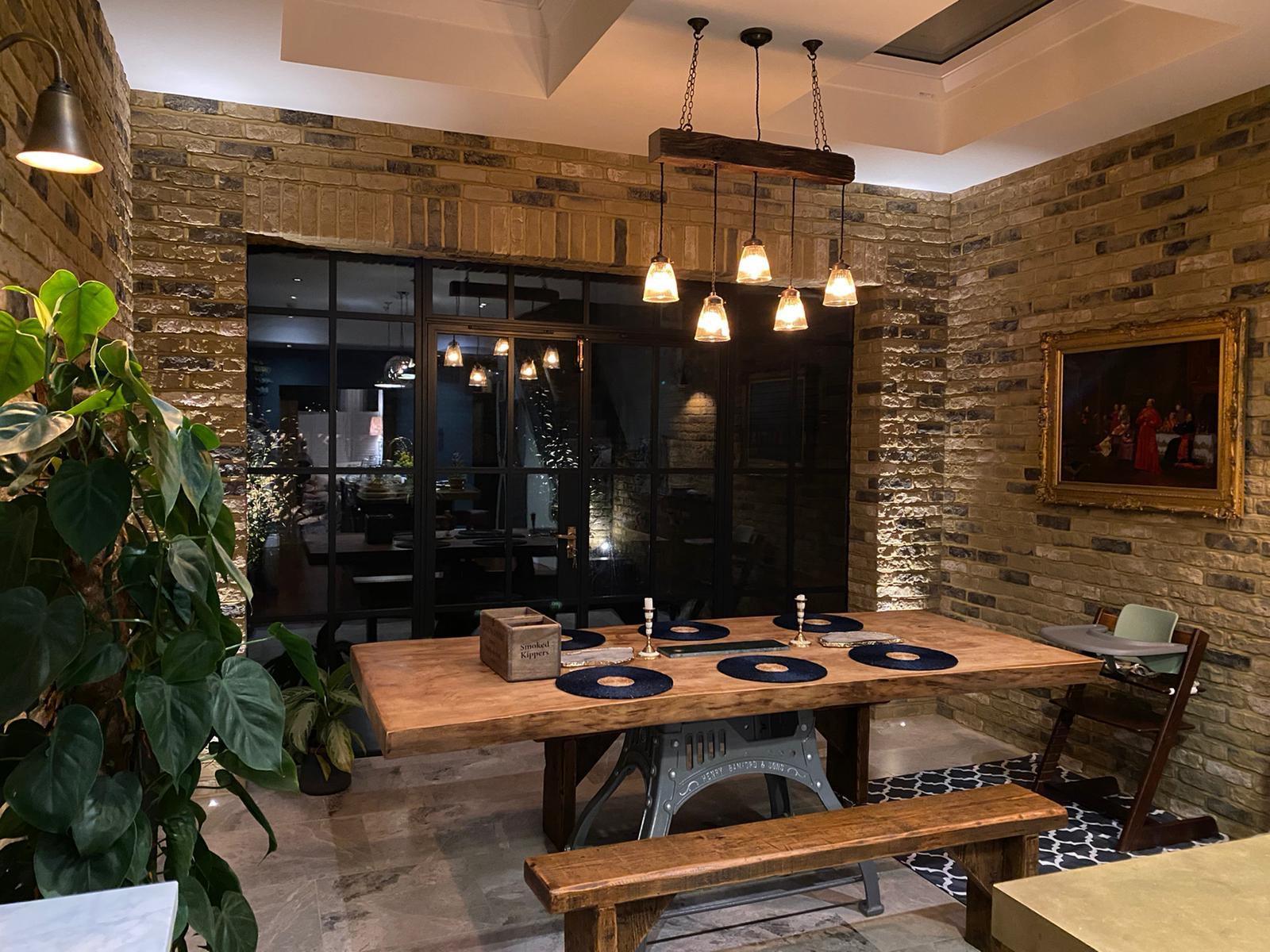 Oak Beam Chandelier | Rustic Kitchen Island & Dining Lighting UK