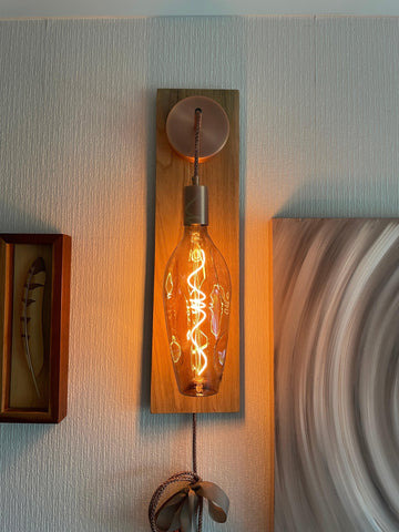 Modern Oak Wall Light | Wooden Wall Sconce for Hallway, Bedside & Staircase Lighting