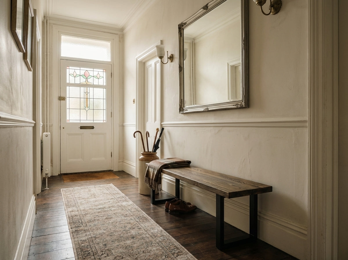 The Bruton Bench — Antique Oak