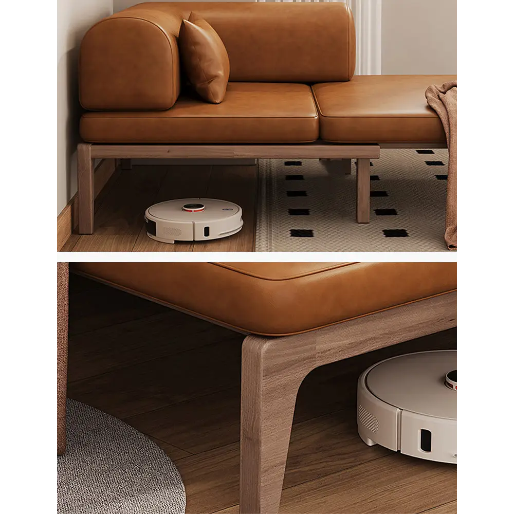 Ocampo Single Seater Corner Sofa Bed Faux Leather - chair bed