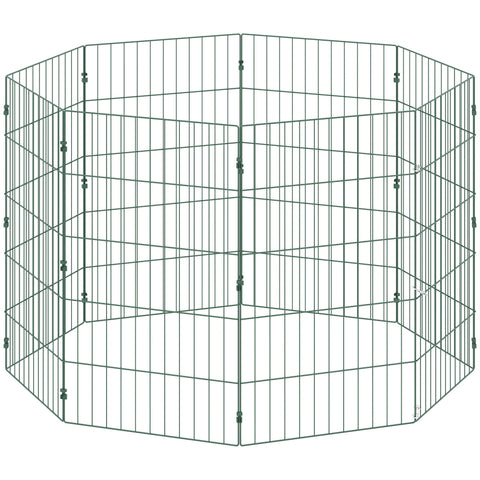 PawHut 8 Panel Pet Playpen for Medium Dogs Indoor Outdoor 80 cm Height