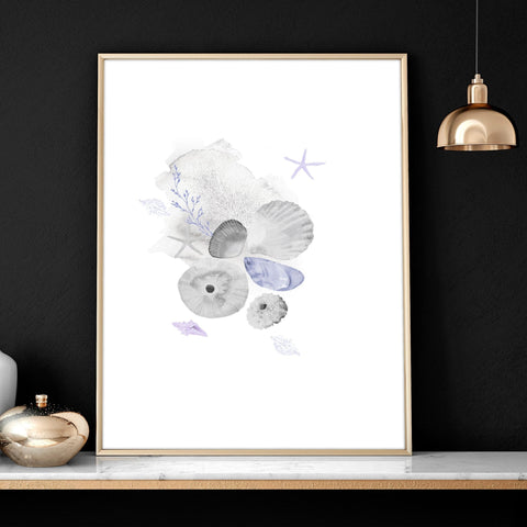 Office wall decor | set of 3 Modern Coastal wall art prints