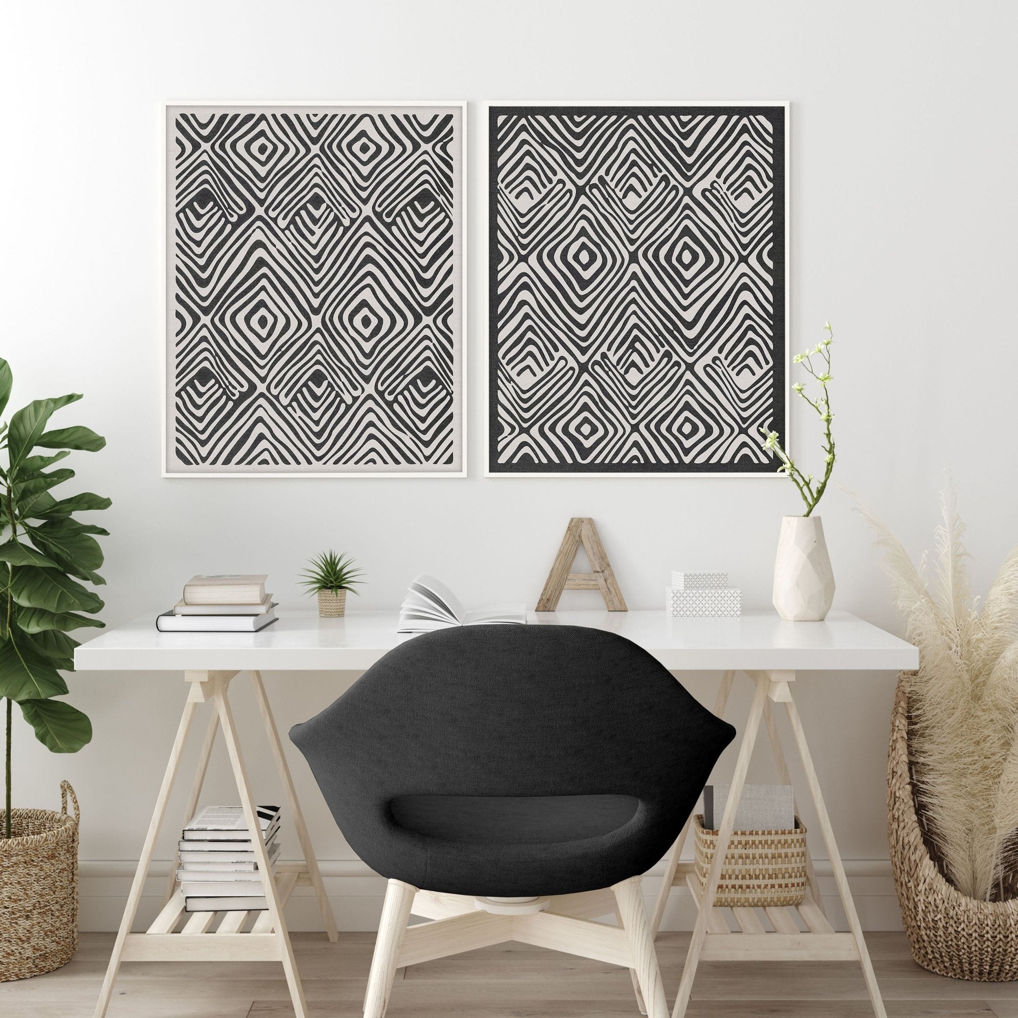 Office Wall Prints | Set of 2 wall art prints